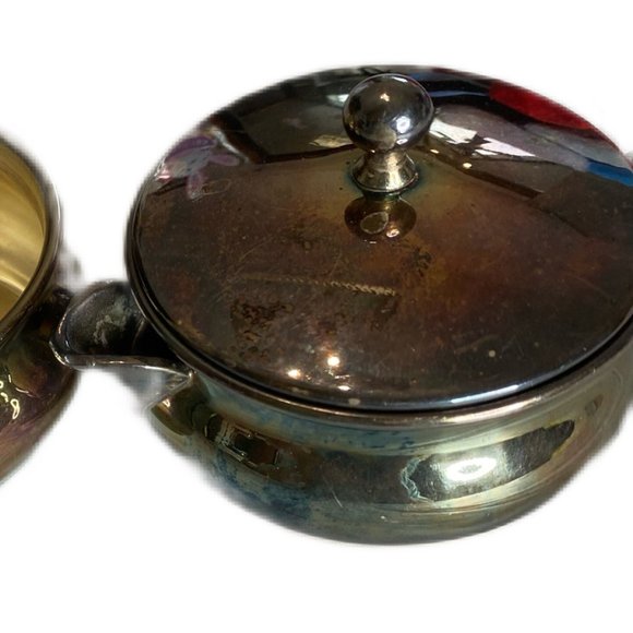 Vintage Imperial Fine Silver Plated Sugar Bowl and Creamer - Picture 4 of 8